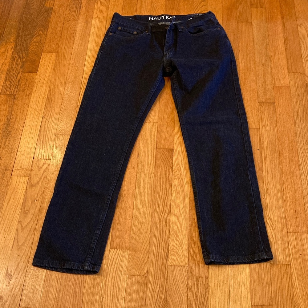 Nautica Men's Deep Indigo Straight Jeans